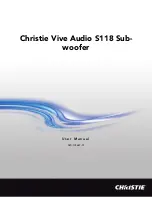 Предварительный просмотр 1 страницы Christie Vive Audio S218 User Manual