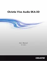 Предварительный просмотр 1 страницы Christie Vive Audio SKA-3D User Manual