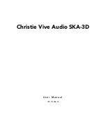 Предварительный просмотр 3 страницы Christie Vive Audio SKA-3D User Manual