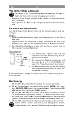 Предварительный просмотр 6 страницы Christmaxx 04491 Operating Instructions Manual