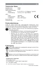 Предварительный просмотр 7 страницы Christmaxx 04491 Operating Instructions Manual