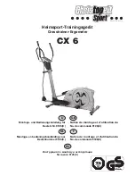 Christopeit Sport CX 6 Installation And Operation Instruction Manual preview