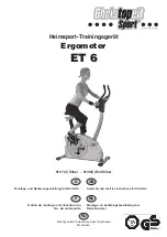 Christopeit Sport Ergometer ET 6 Assembly And Exercise Instructions preview