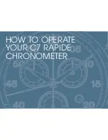 Preview for 7 page of Christopher Ward C30 MALVERN CHRONOMETER Owner'S Handbook Manual