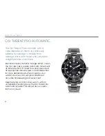 Предварительный просмотр 5 страницы Christopher Ward C61 Trident PRO AUTOMATIC Owner'S Handbook Manual