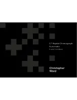 Предварительный просмотр 1 страницы Christopher Ward C7 Rapide ChronographAutomatic Owner'S Handbook Manual