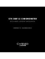 Christopher Ward C70 DBR1/2 Owner'S Handbook Manual предпросмотр