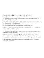 Предварительный просмотр 4 страницы Christopher Ward Lido Owner'S Manual