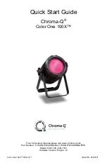 Chroma Color One 100X Quick Start Manual preview