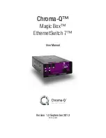 Chroma Magic Box EtherSwitch 7 User Manual предпросмотр