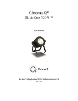 Предварительный просмотр 1 страницы Chroma Studio One 100 V User Manual