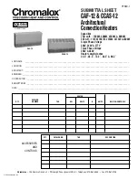 Chromalox CAF-12 Submittal Sheet предпросмотр