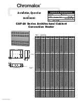 Предварительный просмотр 1 страницы Chromalox CAF-20215 Installation, Operation And Maintenance