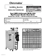 Предварительный просмотр 1 страницы Chromalox CHPES-100A Installation, Operation And Renewal Parts Identification