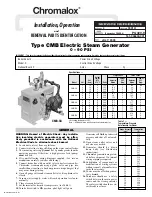 Chromalox CMB-3A Installation, Operation And Renewal Parts Identification preview