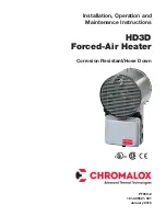 Chromalox HD3D Installation, Operation And Maintenance Instructions preview