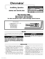 Preview for 1 page of Chromalox LUH-TK1 Installation, Operation & Parts