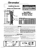 Preview for 1 page of Chromalox NWH-31225 Installation, Operation And Renewal Parts Identification