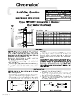 Chromalox NWHMT Installation &  Operation Instruction preview