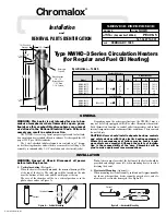 Chromalox NWHO-33015 Installation And Renewal Parts Identification предпросмотр