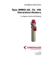 Предварительный просмотр 1 страницы Chromalox NWHO-45 Installation Instructions