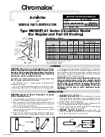 Chromalox NWHO(F)-27 Installation And Renewal Parts Identification предпросмотр