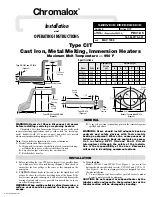 Chromalox PD412-5 Installation And Operating Instructions предпросмотр