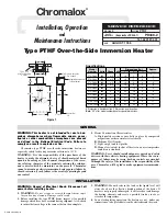 Chromalox PD438-2 Installation, Operating And Maintenance Instructions предпросмотр