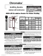 Chromalox PE404-8 Nstallation, Operation And Renewal Parts Identification предпросмотр