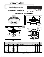 Предварительный просмотр 1 страницы Chromalox PF450-5 Installation Instructions And Renewal Parts Identification