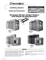 Chromalox PF455-3 Installation, Operation And Renewal Parts Identification preview