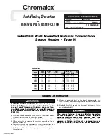 Chromalox PF495-1 Installation, Operation And Renewal Parts Identification предпросмотр