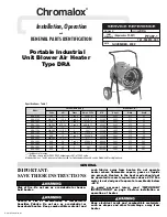 Предварительный просмотр 1 страницы Chromalox PF497-1 Installation, Operation And Renewal Parts Identification