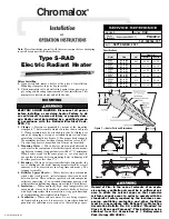 Chromalox S-RAD-2 Installation And Operating Instructions предпросмотр