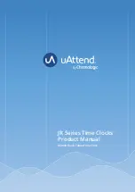 Preview for 1 page of Chronologic uAttend JR Series Product Manual