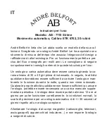 Preview for 18 page of Chronos Manufactures Andre Belfort AB-7110 Instruction Manual