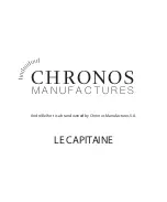 Chronos Manufactures Andre Belfort AB-8110 Instruction Manual предпросмотр