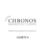 Chronos Manufactures Andre Belfort AB-9011 Instruction Manual предпросмотр