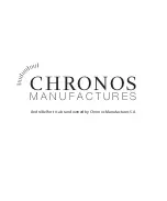 Предварительный просмотр 1 страницы Chronos Manufactures Andre Belfort AB-9210 Le Maitre Instruction Manual / International Guarantee