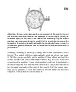 Предварительный просмотр 9 страницы Chronos Manufactures Andre Belfort AB-9210 Le Maitre Instruction Manual / International Guarantee