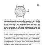 Предварительный просмотр 13 страницы Chronos Manufactures Andre Belfort AB-9210 Le Maitre Instruction Manual / International Guarantee