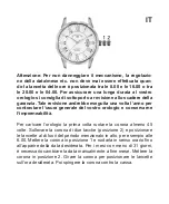 Предварительный просмотр 17 страницы Chronos Manufactures Andre Belfort AB-9210 Le Maitre Instruction Manual / International Guarantee