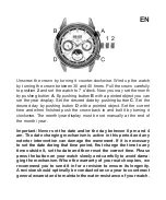 Предварительный просмотр 9 страницы Chronos Manufactures Andre Belfort Ambassadeur AB - 7410 Instruction Manual / International Guarantee