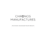 Предварительный просмотр 1 страницы Chronos Manufactures Chrono Diamond Dionne 10910 Instruction Manual / International Guarantee