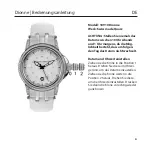 Предварительный просмотр 4 страницы Chronos Manufactures Chrono Diamond Dionne 10910 Instruction Manual / International Guarantee