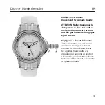 Предварительный просмотр 20 страницы Chronos Manufactures Chrono Diamond Dionne 10910 Instruction Manual / International Guarantee