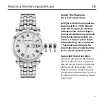 Предварительный просмотр 4 страницы Chronos Manufactures Chrono Diamond Nestorius 10620 Instruction Manual