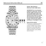 Предварительный просмотр 12 страницы Chronos Manufactures Chrono Diamond Nestorius 10620 Instruction Manual