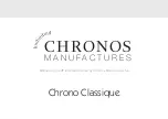 Chronos Manufactures Mathieu Legrand Chrono Classique Instruction Manual предпросмотр