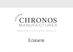 Предварительный просмотр 1 страницы Chronos Manufactures Mathieu Legrand Eclatante Instruction Manual